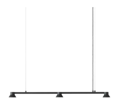 Hanglamp Normann Copenhagen Hat Lamp Linear Small Black