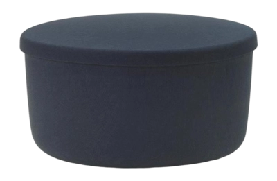 Fußhocker Normann Copenhagen Hide Storage Pouf Large Steel Blue