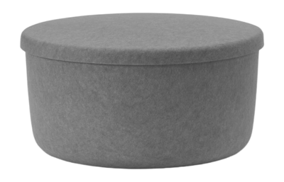 Fußhocker Normann Copenhagen Hide Storage Pouf Large Grey