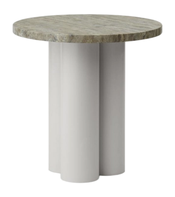 Bijzettafel Normann Copenhagen Dit Table Sand Travertine Silver