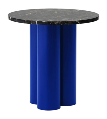Beistelltisch Normann Copenhagen Dit Table Bright Blue / Portoro Gold