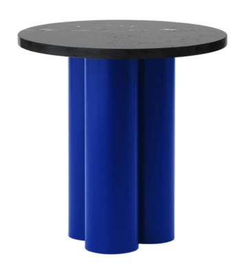 Beistelltisch Normann Copenhagen Dit Table Bright Blue Nero Marquina