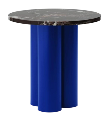 Beistelltisch Normann Copenhagen Dit Table Bright Blue / Rosso Levanto