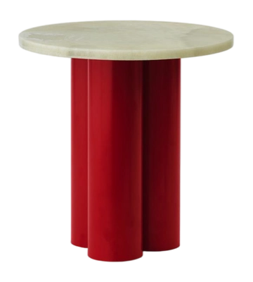 Bijzettafel Normann Copenhagen Dit Table Bright Red Emerald Onyx