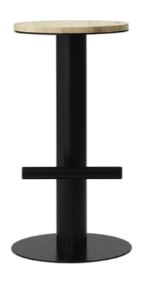 Barstoel Normann Copenhagen Pole Barstool 75 cm Pine/Black