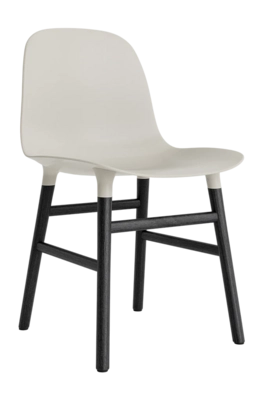 Stoel Normann Copenhagen Form Chair Black Oak Light Grey