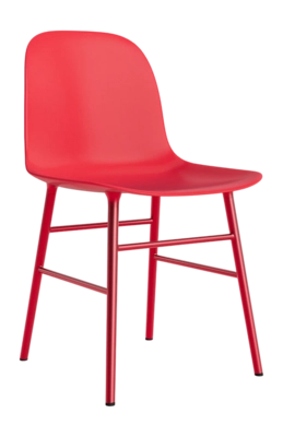 Stoel Normann Copenhagen Form Chair Steel Bright Red
