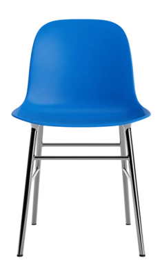 Stoel Normann Copenhagen Form Chair Chrome Bright Blue