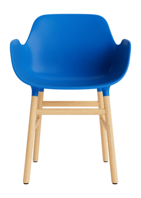 Stoel Normann Copenhagen Form Armchair Oak Bright Blue