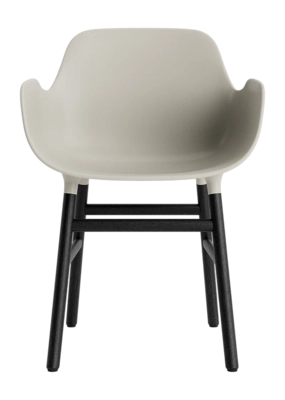 Stoel Normann Copenhagen Form Armchair Black Oak Light Grey