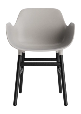 Stoel Normann Copenhagen Form Armchair Black Oak Warm Grey