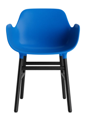 Stoel Normann Copenhagen Form Armchair Black Oak Bright Blue