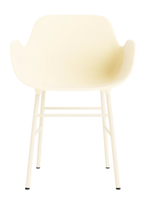 Stoel Normann Copenhagen Form Armchair Steel Cream
