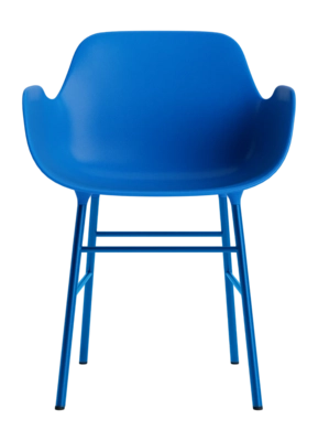 Stoel Normann Copenhagen Form Armchair Steel Bright Blue