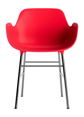 2---normann-copenhagen-spisebordsstol-normann-copenhagen-form-armchair-steel-chrome-bright-red-233459