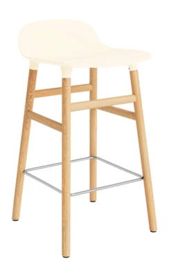 Barstoel Normann Copenhagen Form Barstool 65 cm Oak Cream