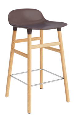 Barstoel Normann Copenhagen Form Barstool 65 cm Oak Brown