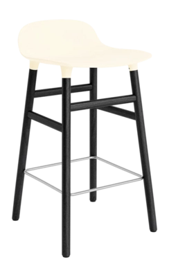 Barstoel Normann Copenhagen Form Barstool 65 cm Black Oak Cream
