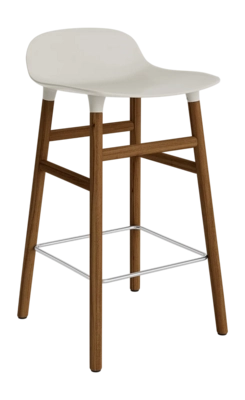 Barstoel Normann Copenhagen Form Barstool 65 cm Walnut Light Grey