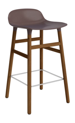 Barstoel Normann Copenhagen Form Barstool 65 cm Walnut Brown