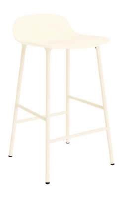 Barstoel Normann Copenhagen Form Barstool 65 cm Steel Cream