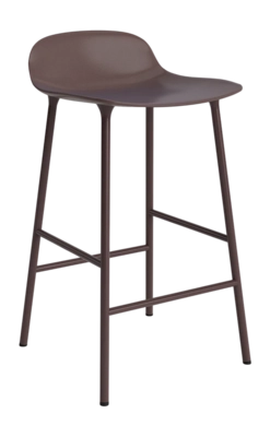 Barstoel Normann Copenhagen Form Barstool 65 cm Steel Brown