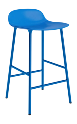 Barstoel Normann Copenhagen Form Barstool 65 cm Steel Bright Blue