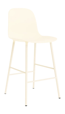 Barstoel Normann Copenhagen Form Bar Chair 65 cm Steel Cream