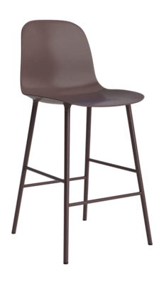 Barstoel Normann Copenhagen Form Bar Chair 65 cm Steel Brown
