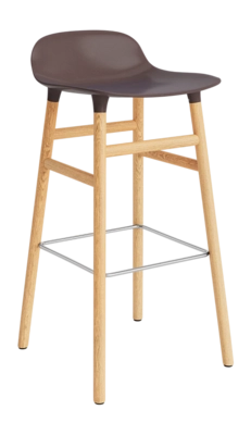 Barstoel Normann Copenhagen Form Barstool 75 cm Oak Brown