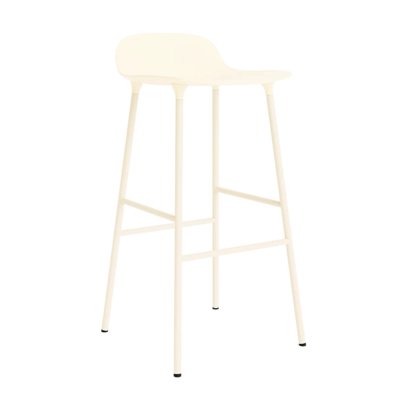 Barstoel Normann Copenhagen Form Barstool 75 cm Steel Cream