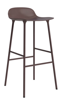 Barstoel Normann Copenhagen Form Barstool 75 cm Steel Brown