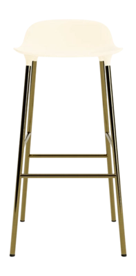 Barstoel Normann Copenhagen Form Barstool 75 cm Brass Cream