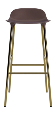 Barstoel Normann Copenhagen Form Barstool 75 cm Brass Brown