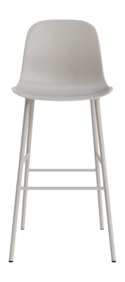 Barstoel Normann Copenhagen Form Bar Chair 75 cm Steel Warm Grey