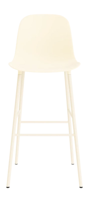Barstoel Normann Copenhagen Form Bar Chair 75 cm Steel Cream