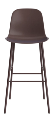 Barstoel Normann Copenhagen Form Bar Chair 75 cm Steel Brown