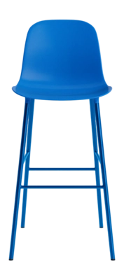 Barstuhl Normann Copenhagen Form Bar Stool 75 cm Bright Blue Steel