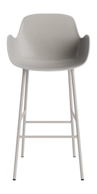 Barstoel Normann Copenhagen Form Bar Armchair 75 cm Steel Warm Grey