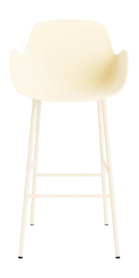 Barstoel Normann Copenhagen Form Bar Armchair 75 cm Steel Cream
