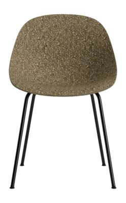 Stoel Normann Copenhagen Mat Chair Black Steel Seaweed