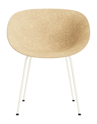 Stoel Normann Copenhagen Mat Armchair Cream Steel Hemp