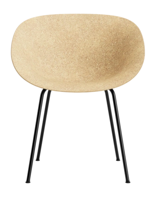 Stoel Normann Copenhagen Mat Armchair Black Steel Hemp