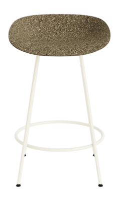 Barstoel Normann Copenhagen Mat Barstool 65 cm Cream Steel Seaweed