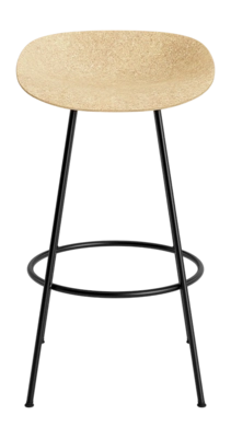 Barstoel Normann Copenhagen Mat Barstool 75 cm Black Steel Hemp