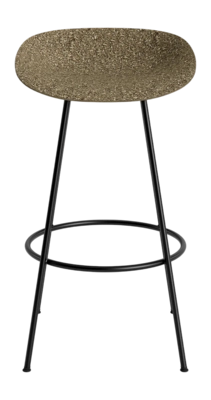 Barstoel Normann Copenhagen Mat Barstool 75 cm Black Steel Seaweed