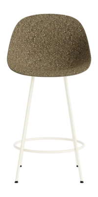 Barstoel Normann Copenhagen Mat Bar Chair 65 cm Cream Steel Seaweed