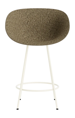 Barstoel Normann Copenhagen Mat Bar Armchair 65 cm Cream Steel Seaweed