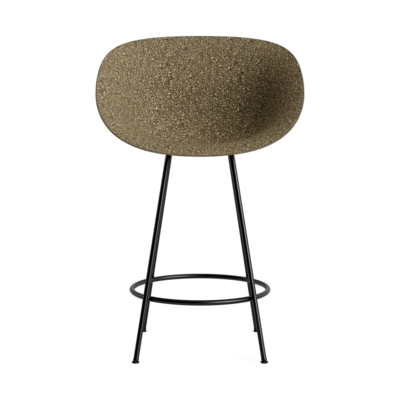 Barstoel Normann Copenhagen Mat Bar Armchair 65 cm Black Steel Seaweed