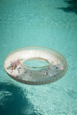 2---KS100267 - GRANDE SWIM RING TRANSPARENT - MULTI CHERRY TRANSPARENT - Extra 2